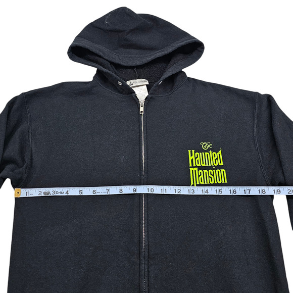 Disney Parks Haunted Mansion Hoodie Womens Small Black Ghost Cuties Zip Jacket - Picture 12 of 13